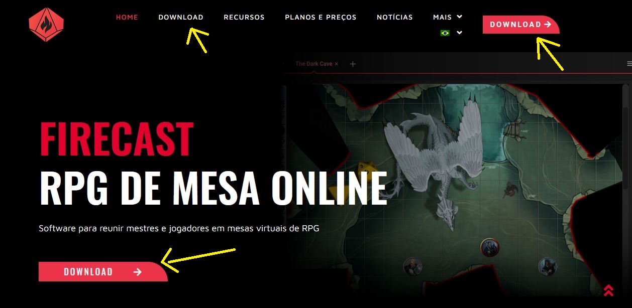 RRPG Firecast – RPG de mesa online